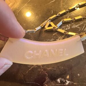 Chanel Iridescent Acyrlic Chain Necklace